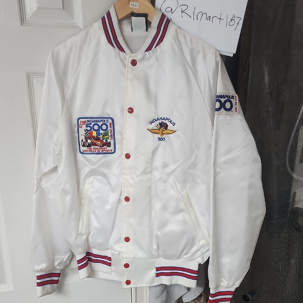 Indianapolis 500 White Jacket with Patches